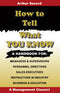 Ebook - How to Tell What You Know