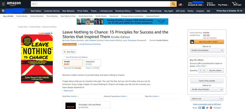 e-Book Leave Nothing to Chance – Tremendous Leadership